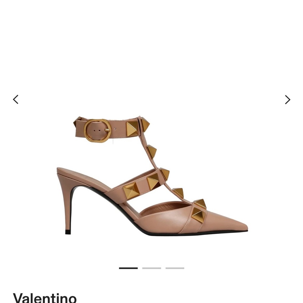 Valentino Women's Beige Studded Heels